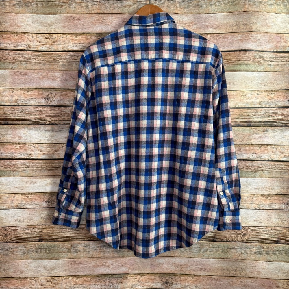 Madewell Women's Soft Flannel Sunday Shirt in Delgany Plaid Size Medium - Picture 5 of 7